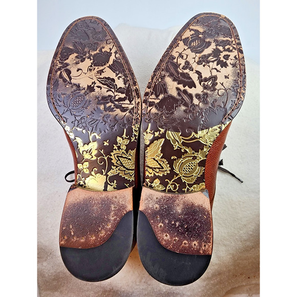 Kenneth Cole Formal or Casual Leather Brown Pebble Texture Lace Up Shoes Sz 10 - Picture 10 of 14